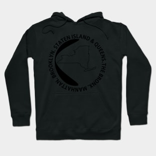 New York - 5 boroughs of New York City Hoodie